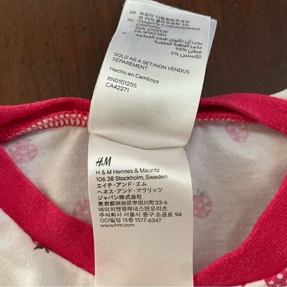 H&M Baby Girl One Piece Suit Ladybug Cotton Size 2-4 Months - Picture 4 of 6